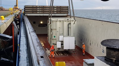 Bertling transports transformers for the Viking Link project